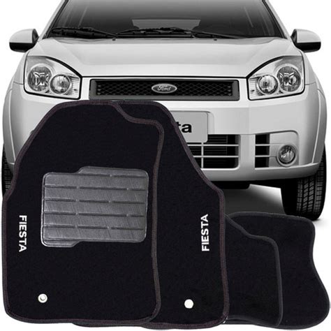 Tapete Fiesta Hatch 2008 Personalizado Carpet Preto Parcelamento Sem