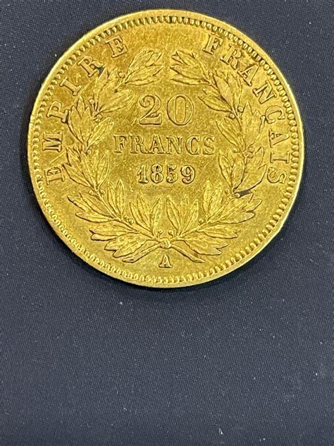 20 Francs or Napoléon III tête nue 1859 A Anciennes Collections