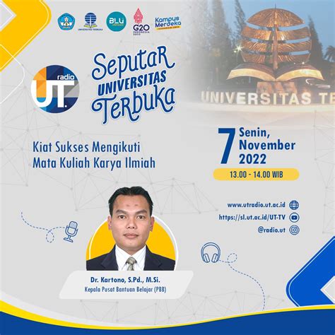 Universitas Terbuka On Twitter Senin Nov Pkl Wib