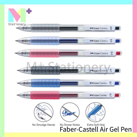 Faber Castell Air Gel Fast Dry Retractable Ball Pen 0 5mm 0 7mm 3