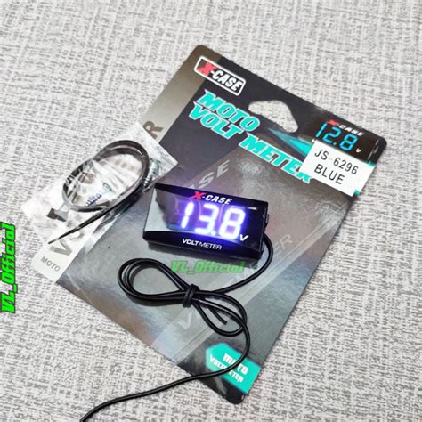 Jual Volt Meter Aki X Case Rizoma Voltmeter Untuk Pengukur Aki Motor