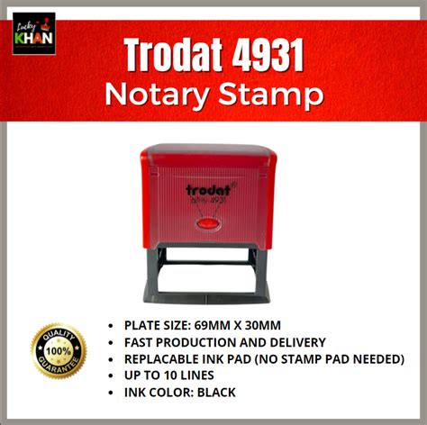 COD Trodat 4931 Quality Personalized Stamp Customized Name Rubber Self