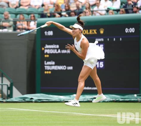 Photo: Jessica Pegula Vs Lesia Tsurenko at Wimbledon 2023 ...