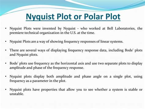 Nyquist Stability Criterion Method Of Control Systems PPT