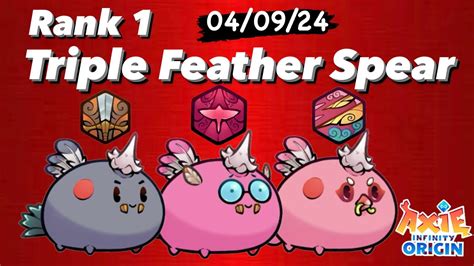 Triple Feather Spear Rank 1 Vs Confuse Giant Bubble Axie Infinity