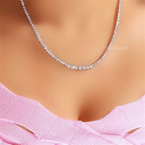 Lan Amentos Tend Ncia It Stone Semi J Ias Diamond Necklace