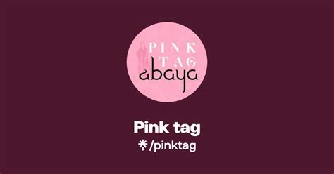 Pink Tag Instagram TikTok Linktree