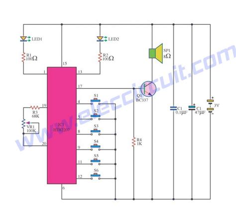 Learn Melody Tone Generator Circuits Using Ht82207 Um3491 Mm5837