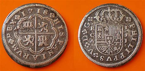 1 Real 1718 Felipe V Ceca JJ Cuenca