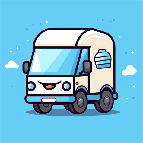 Premium Photo Delivery Van Mascot For A Company Logo Generative Ai