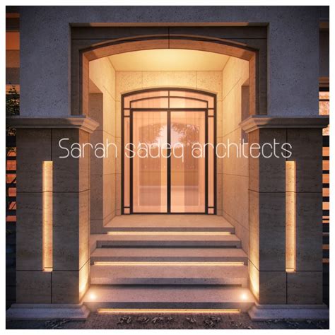 Main Entrance M Private Villa Kuwait Sarah Sadeq Architects Sarah