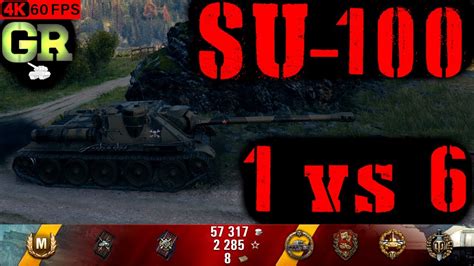 World Of Tanks SU 100 Replay 6 Kills 3 7K DMG Patch 1 4 0 YouTube