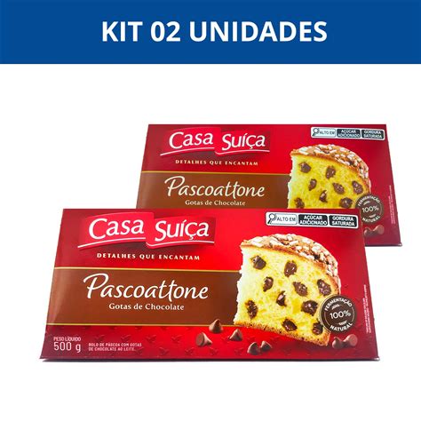 Pascoattone Gotas de Chocolate 02 Unidades Casa Suiça 500g