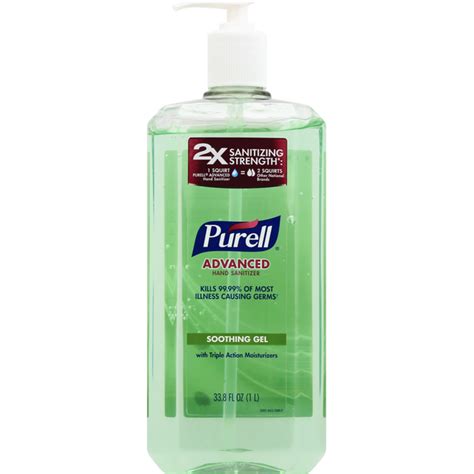 Purell Hand Sanitizer Advanced Soothing Gel 33 8 Fl Oz Instacart