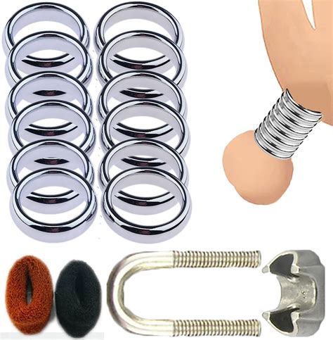 Edelstahl Hodenring 12X Penisring Kit Hodenstrecker Zur Hodensack Penis