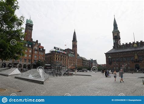 Copenhagen Town Square In Danish Capital Copenhagen Editorial Image