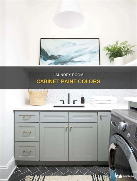 Laundry Room Cabinet Paint Colors | ShunShelter