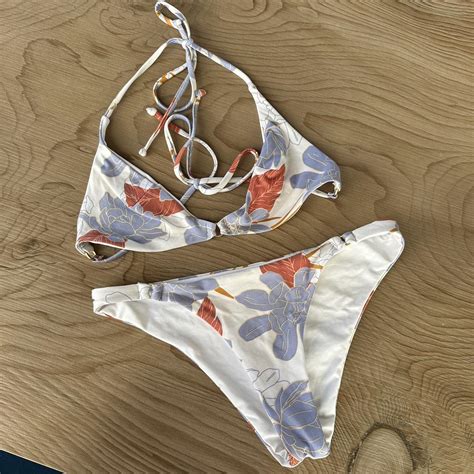 Full Floral Bikini Acacia Bikini Floral Swimsuit Depop