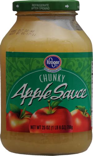 Kroger Chunky Applesauce 25 Oz Kroger