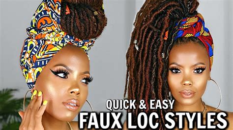 WERK 9 QUICK EASY CROCHET FAUX LOCS STYLES HEAD WRAP TUTORIAL 50