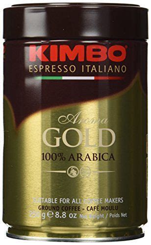 Kimbo Espresso Coffee Italiano Aroma Gold Arabica Cans Ground