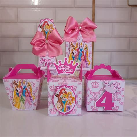 Kit Lembrancinhas Personalizadas Princesas Disney Elo