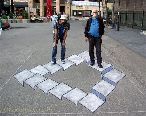 Chalk Optical Illusions