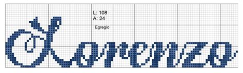 Lorenzo Nome Para Ponto Cruz Ponto Cruz Alfabeto Monograma Nomes