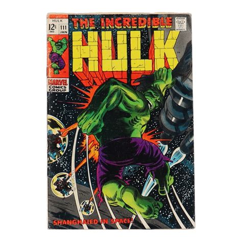 1969 "The Incredible Hulk" Issue #111 Marvel Comic Book | Pristine Auction