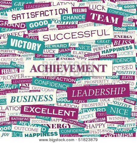 ACHIEVEMENT Word Vector Photo Free Trial Bigstock