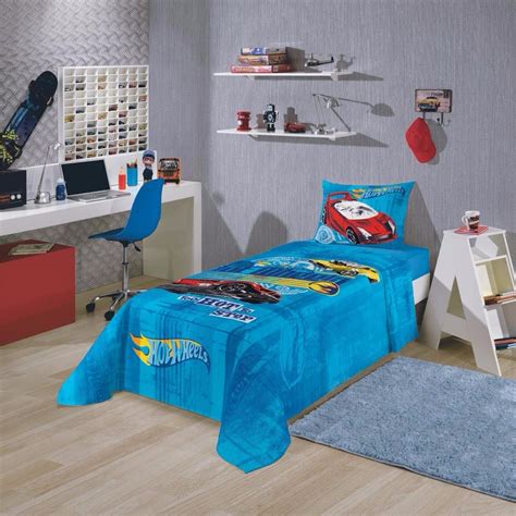 Jogo De Cama Infantil Hot Wheels Peças Lepper R em Mercado Livre