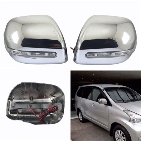 Mirror Cover Tutup Batok Belakang Spion Cover Spion Chrome Plus Sen