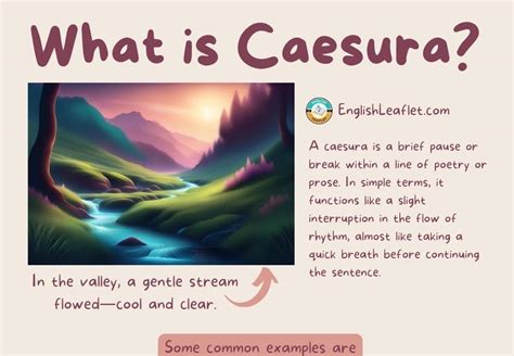 What is Caesura? (Examples, Types, Functions) - EnglishLeaflet