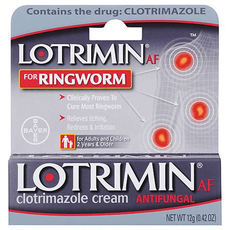 Lotrimin Clotrimazole Cream, for Ringworm, Antifungal 0.42 oz | Buehler's