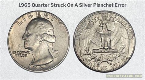 1965 Washington Quarter Value & Rare Errors