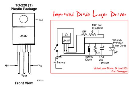 Lm317 Constant Current Laser Driver Circuit