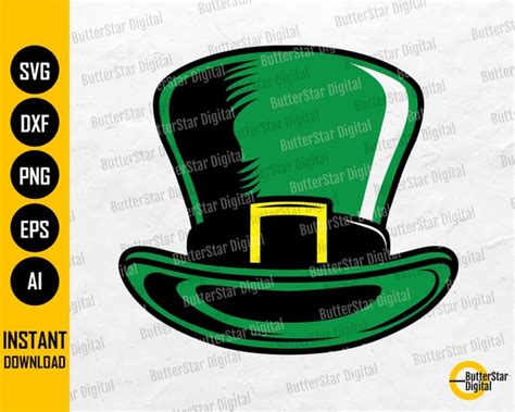 Leprechaun Hat Svg Happy Saint Patricks Day Svg Etsy