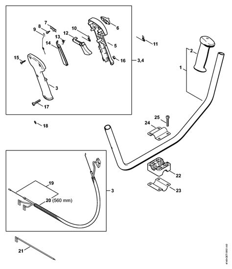 Stihl Km Bike Handle Lawn Turfcare Machinery Parts