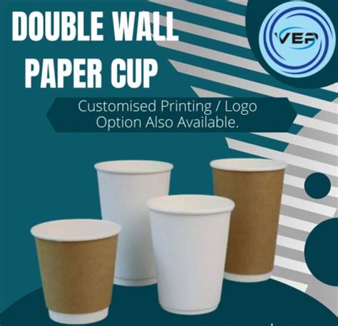 Disposable Double Wall Paper Cup 300ml For Coffee Cold Drinks Event