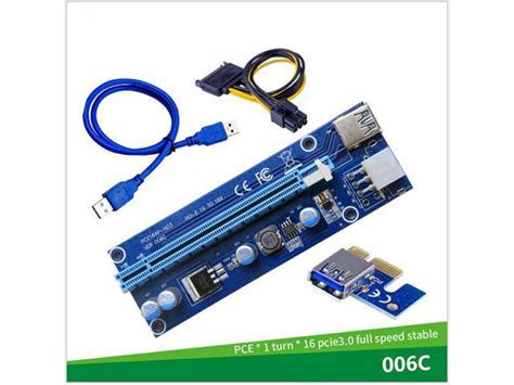 Weastlinks 006c Pcie 1x To 16x Express Riser Card Graphic Pci E Riser Extender 60cm Usb 30