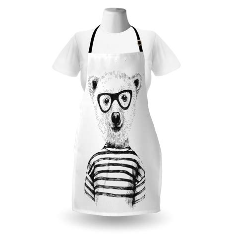 East Urban Home Animal Apron Cooking Gardening Adult Size Black