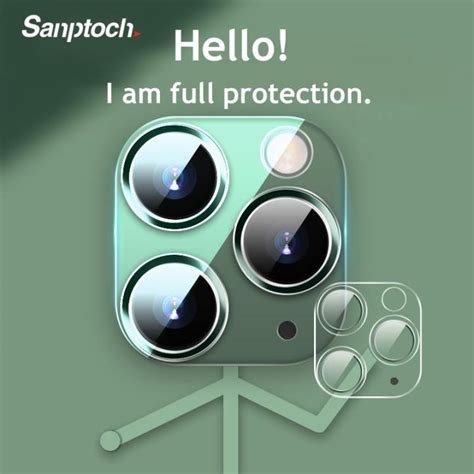 Sanptoch 3d Full Cover Camera Lens Protector Tempered Glass For Iphone