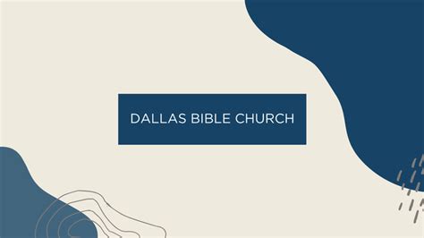 Sermons | Dallas Bible Church