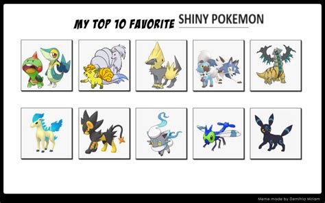 My Top 10 Favorite Shiny Pokemon by PrincessStar022 on DeviantArt