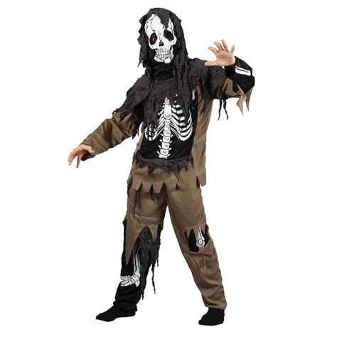 Kids Zombie Costume for Halloween Dress Up Party Boys Girls Green ...