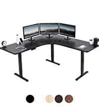 Vivo Electric Height Adjustable Cm X Cm Corner Stand Up Desk