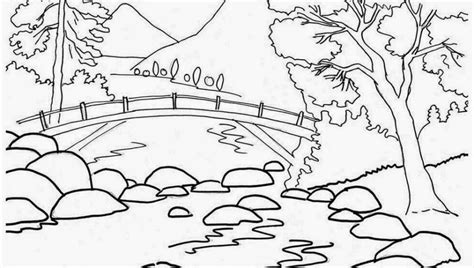 Mountain Scenery Coloring Pages at GetColorings.com | Free printable ...