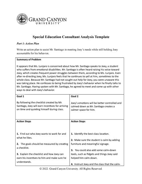 SPD 310 T8 RS Special Education Consultant Template Special Education