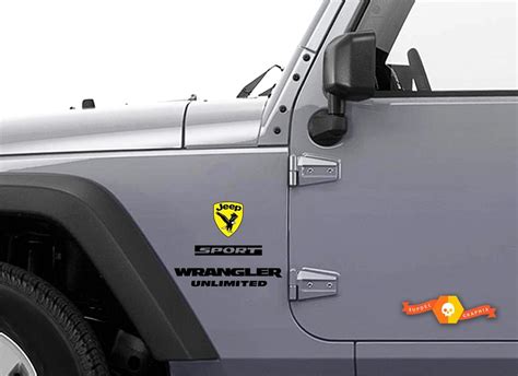 Jeep Wrangler Rubicon Bald Eagle Cj Yk Jk Vinyl Sticker Decal