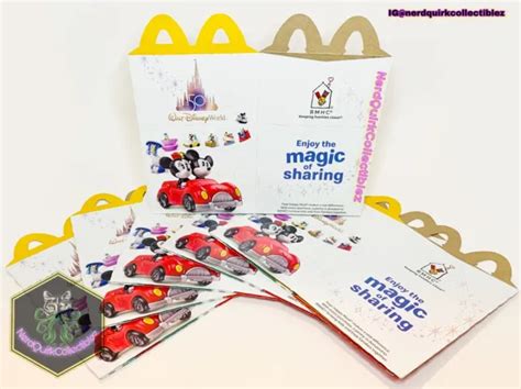 Walt Disney World 50th Anniversary 2022 Mcdonalds Happy Meal Box X1